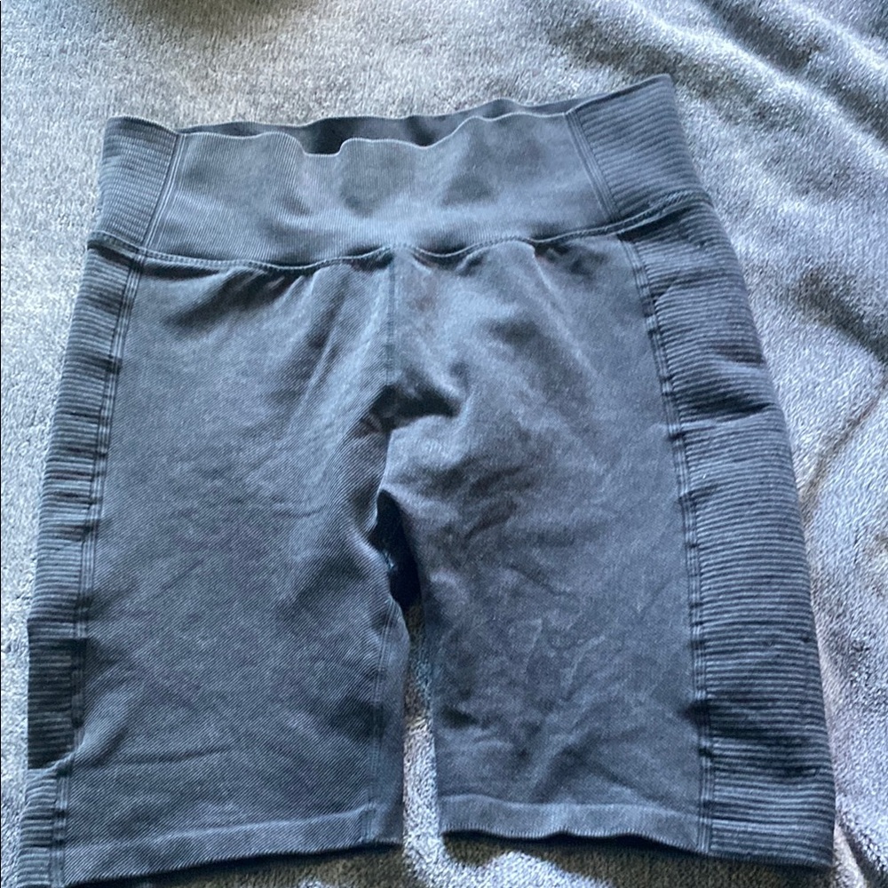 🍄Black Bike Shorts with Elastic Waistband